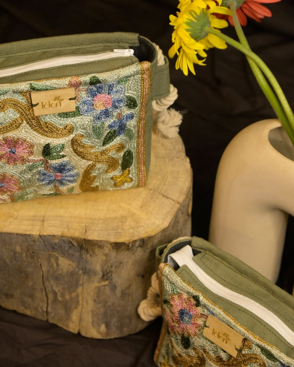 Silk Embroidered Sling