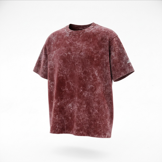 Drop Shoulder Tees - Acid Wash