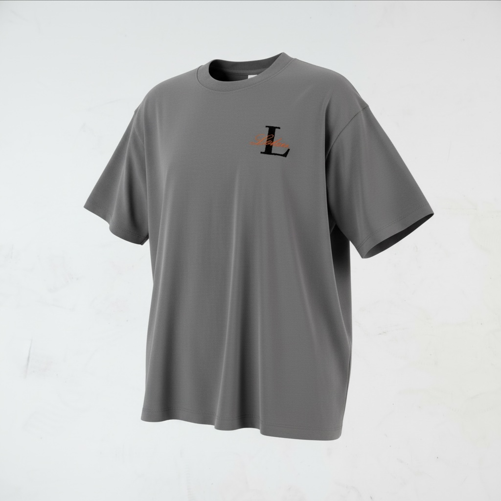 Drop Shoulder Tees - Embroidered Logo