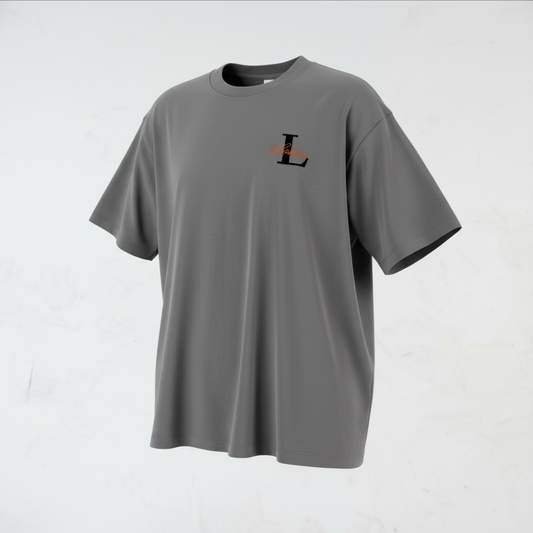 Drop Shoulder Tees - Embroidered Logo