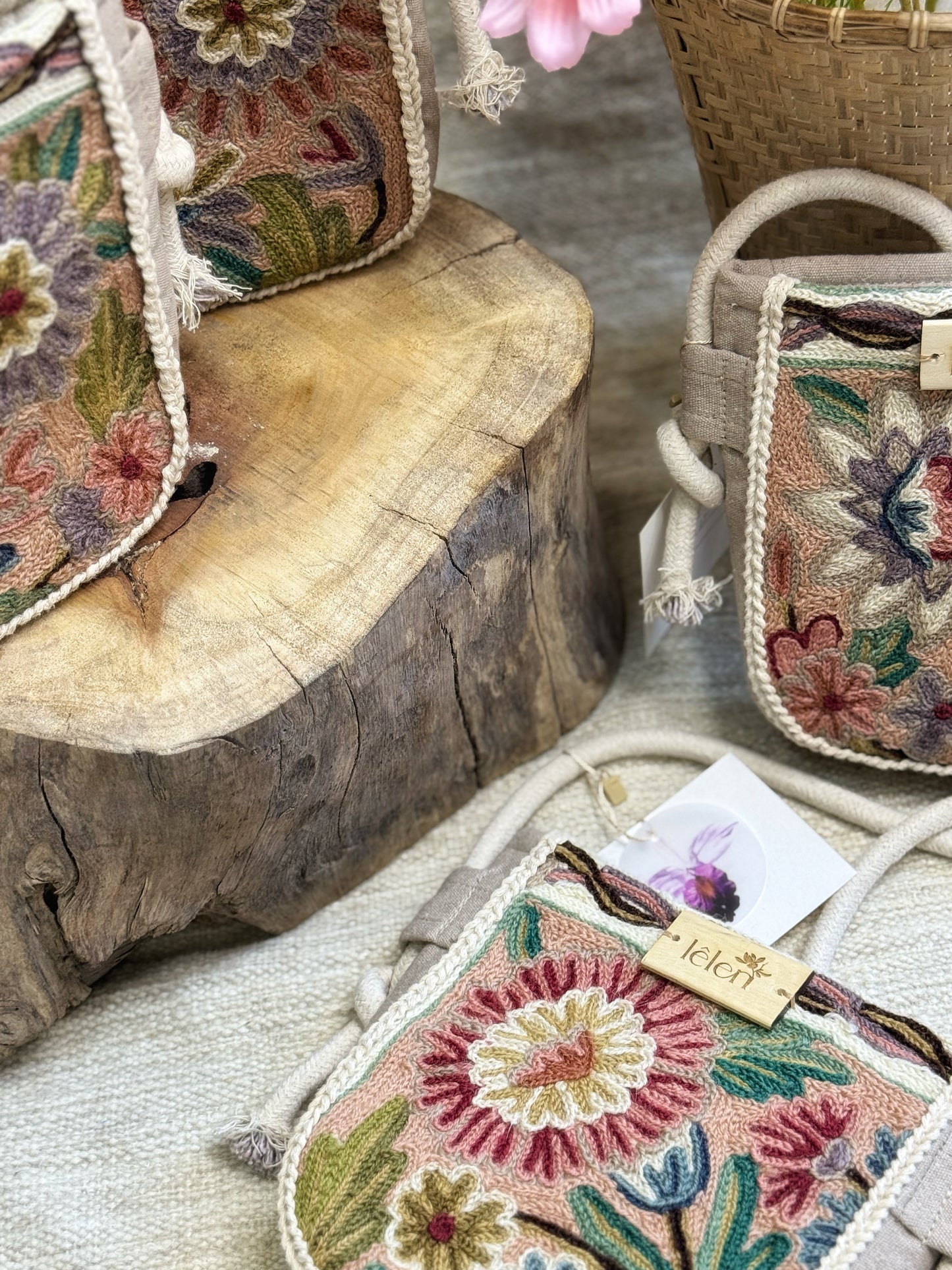 Embroidered Sling Bag