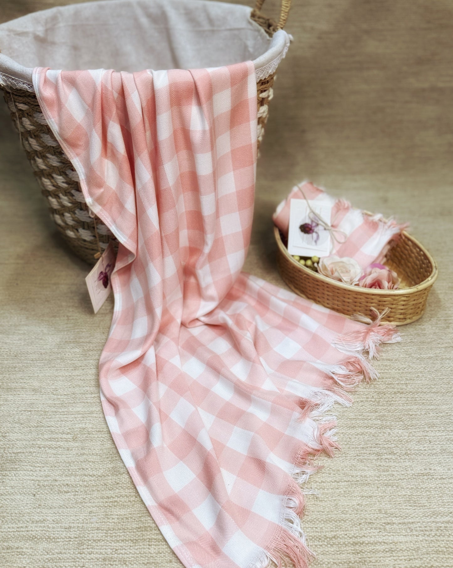 Bamboo fibre bath linens