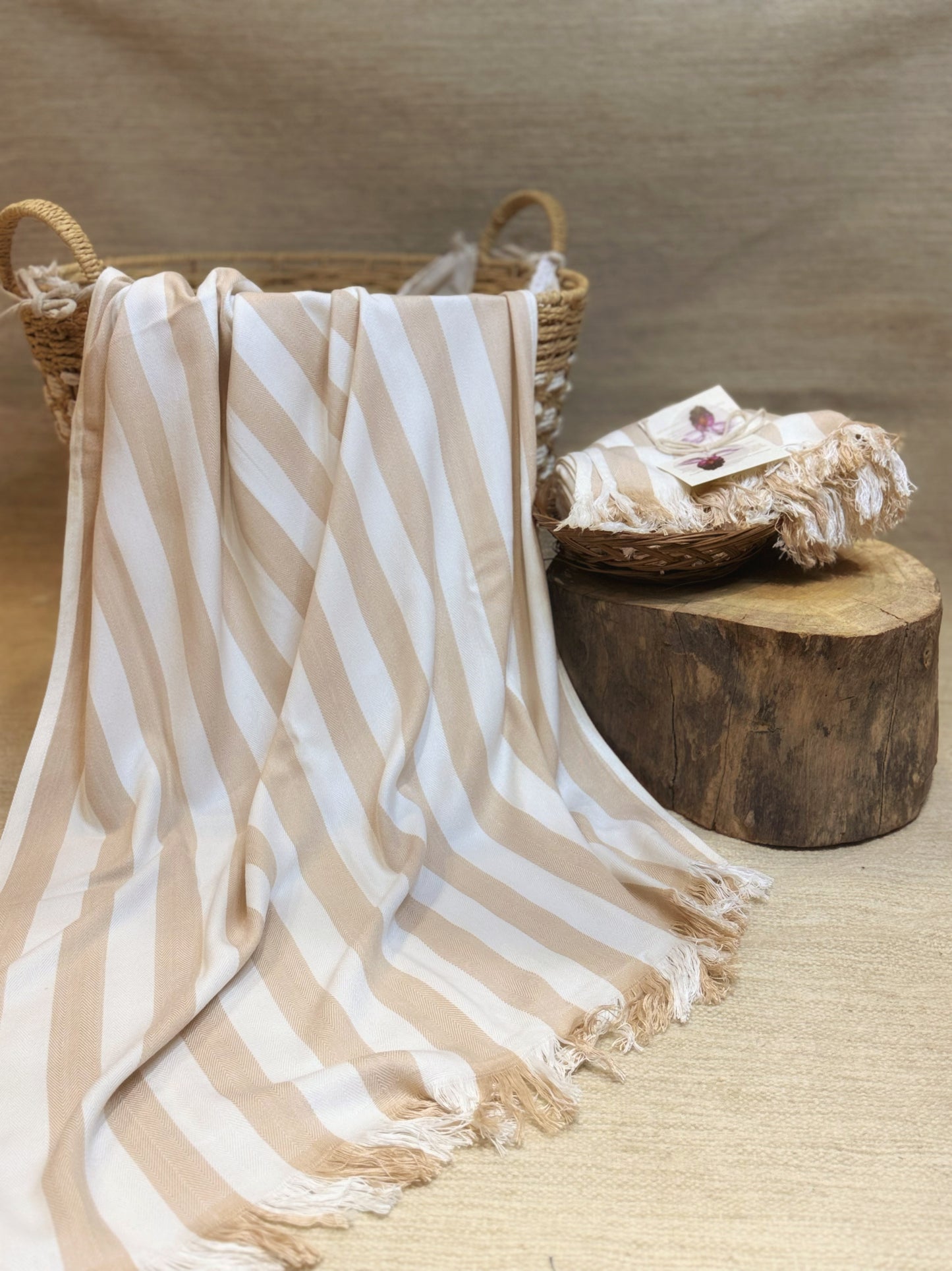 Bamboo fibre bath linens