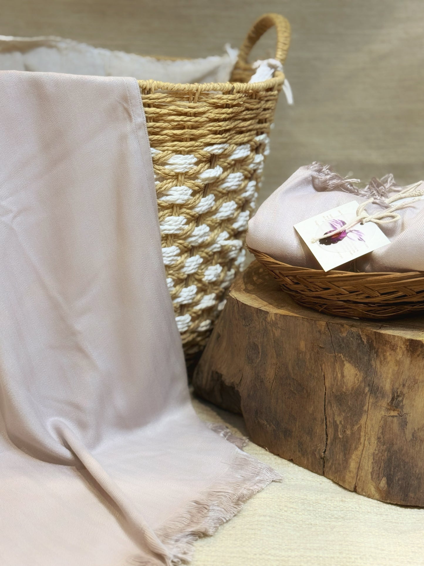 Bamboo fibre bath linens