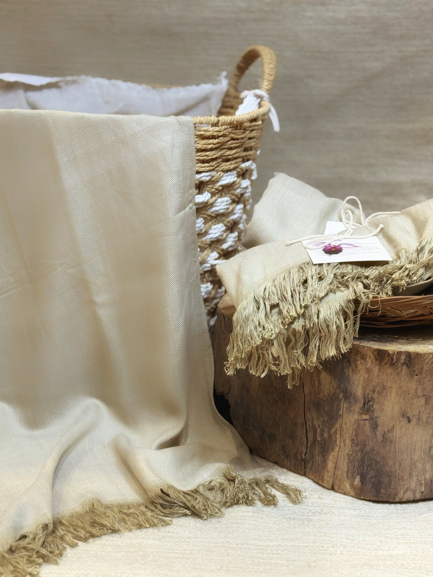 Bamboo fibre bath linens