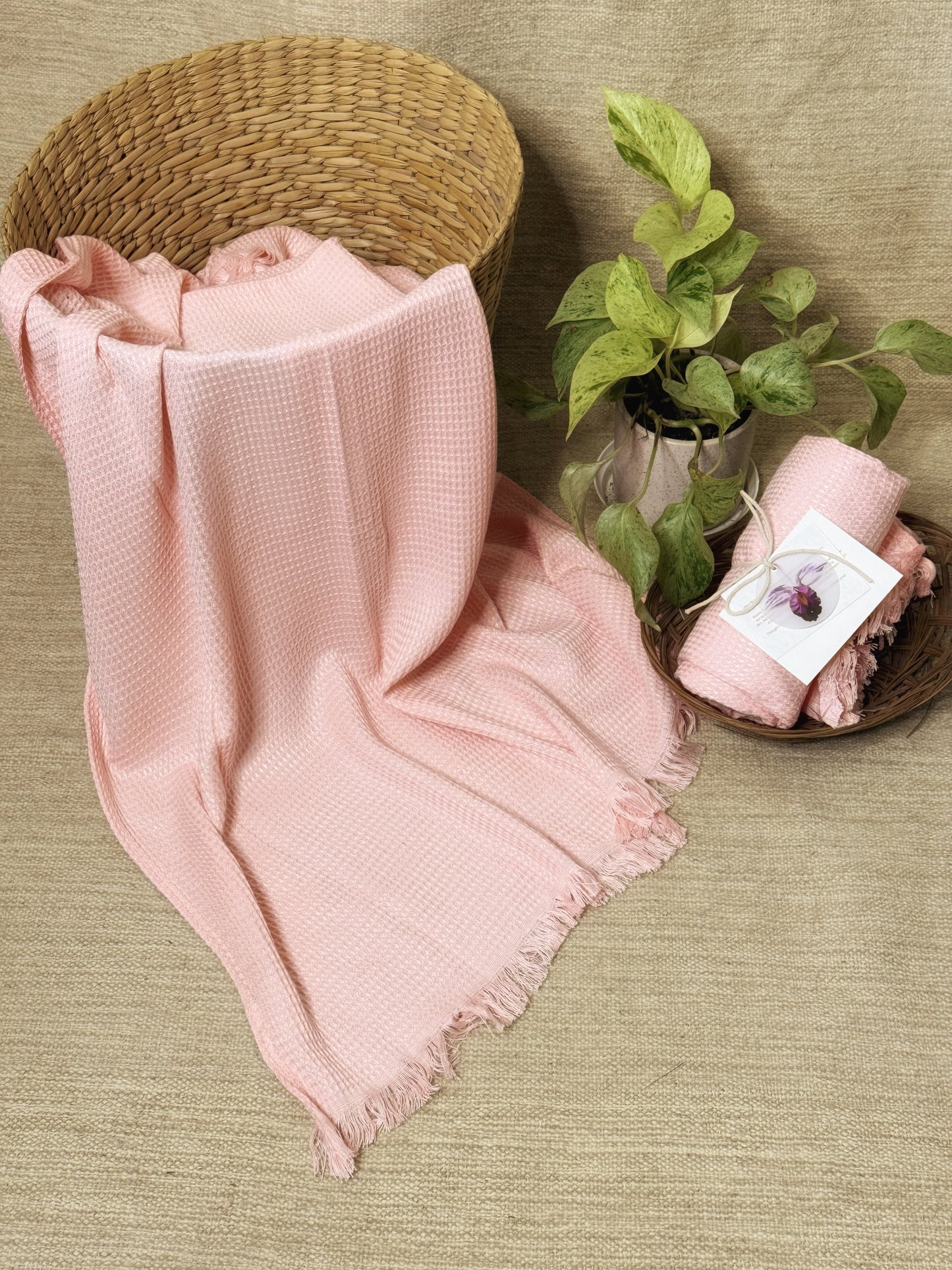 Bamboo fibre bath linens