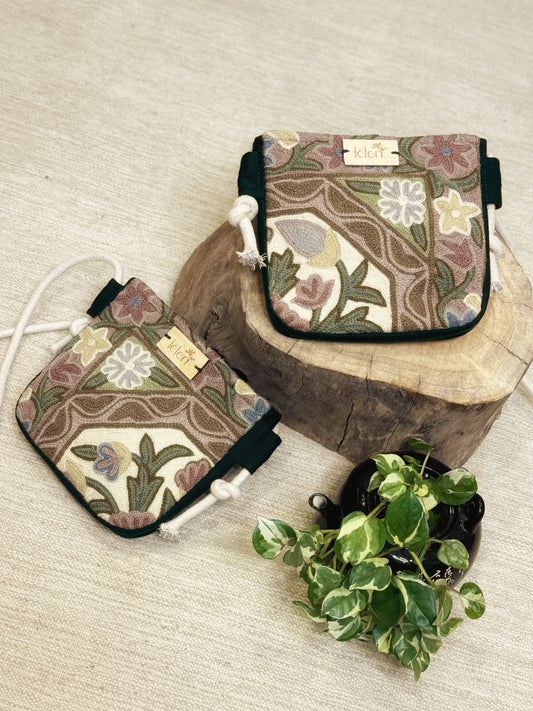 Embroidered Sling Bag