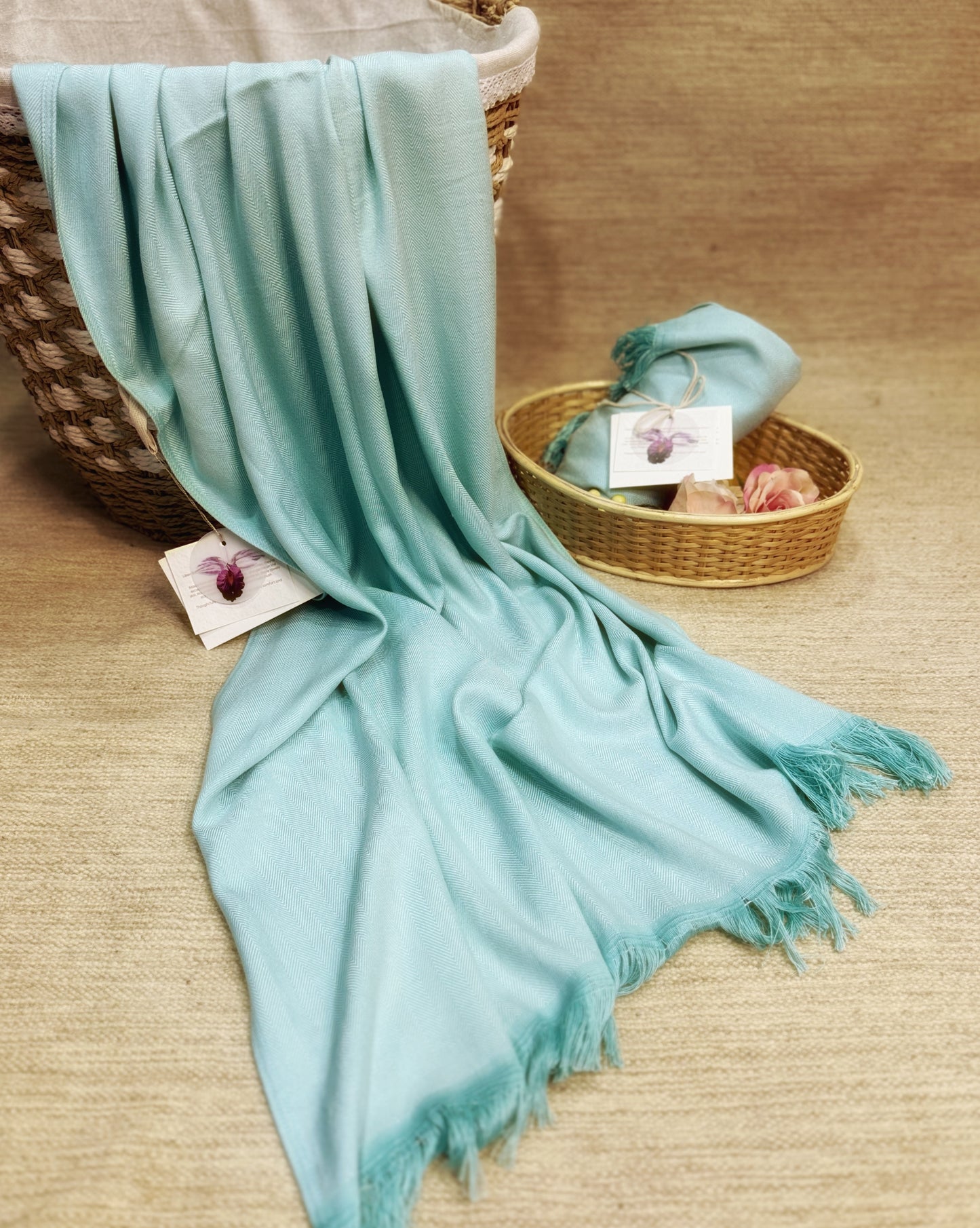 Bamboo fibre bath linens
