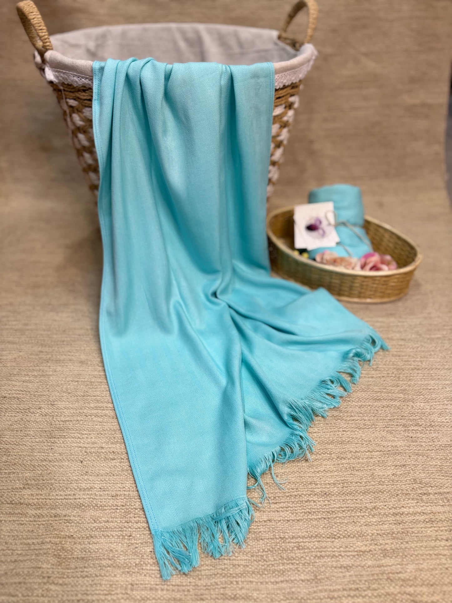 Bamboo fibre bath linens