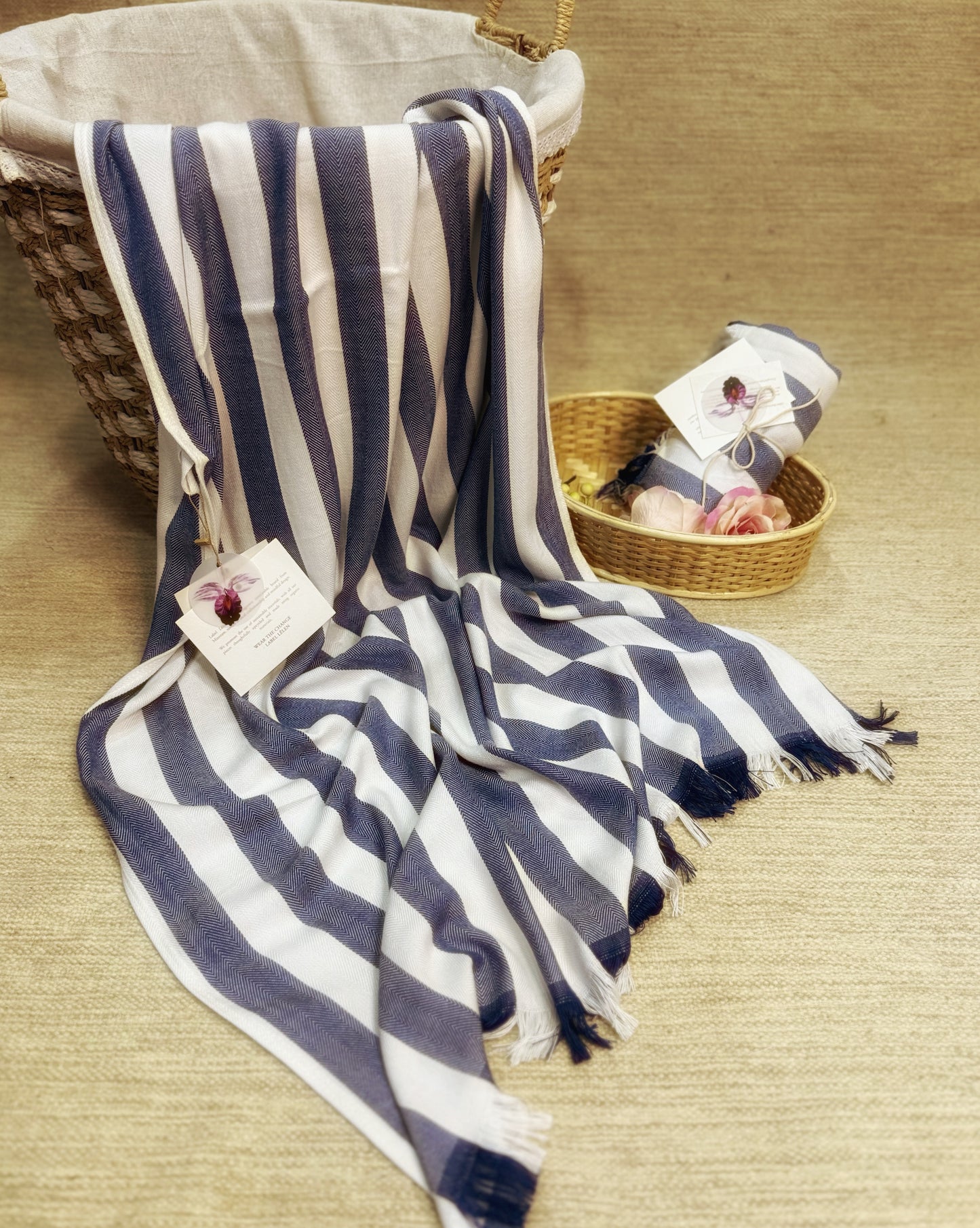 Bamboo fibre bath linens